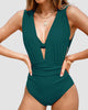 Icone™ HalterSwimsuit: V-Neck Halter Strap Waist Shaping Swimsuit
