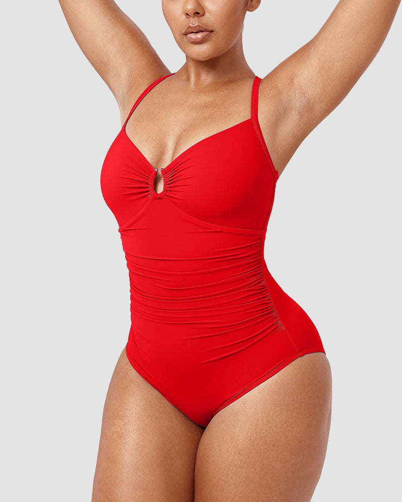 Icone™ ShapingSwimsuit: Elegant Cross Back Strap Body Shaping Swimsuit