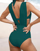 Icone™ HalterSwimsuit: V-Neck Halter Strap Waist Shaping Swimsuit