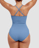 Icone™ ShapingSwimsuit: Elegant Cross Back Strap Body Shaping Swimsuit