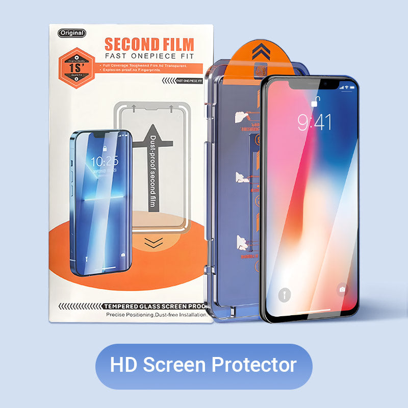 ScreenProtect 1+1 FREE: iPhone Tempered Glass HD Screen Protector