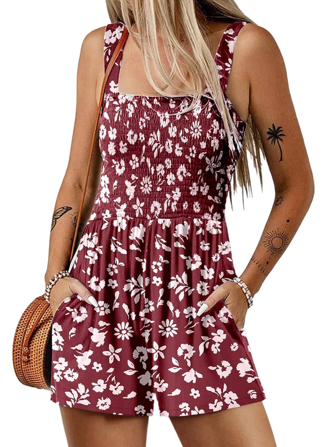 Icone™ SummerRomper: Women's Sleeveless Square Neck Summer Romper