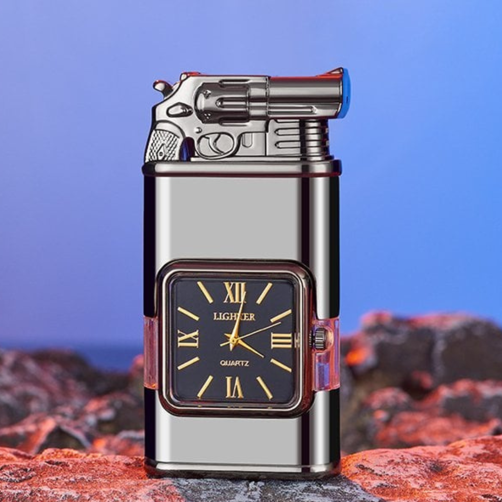 WatchLighter: Vintage Inspired Multifunctional Dual Flame Watch Lighter