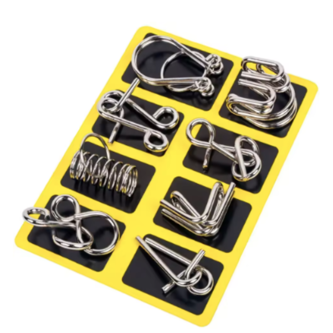 Kletshuts™ MetalPuzzles: Kids Brain Teasers Metal Puzzle Set