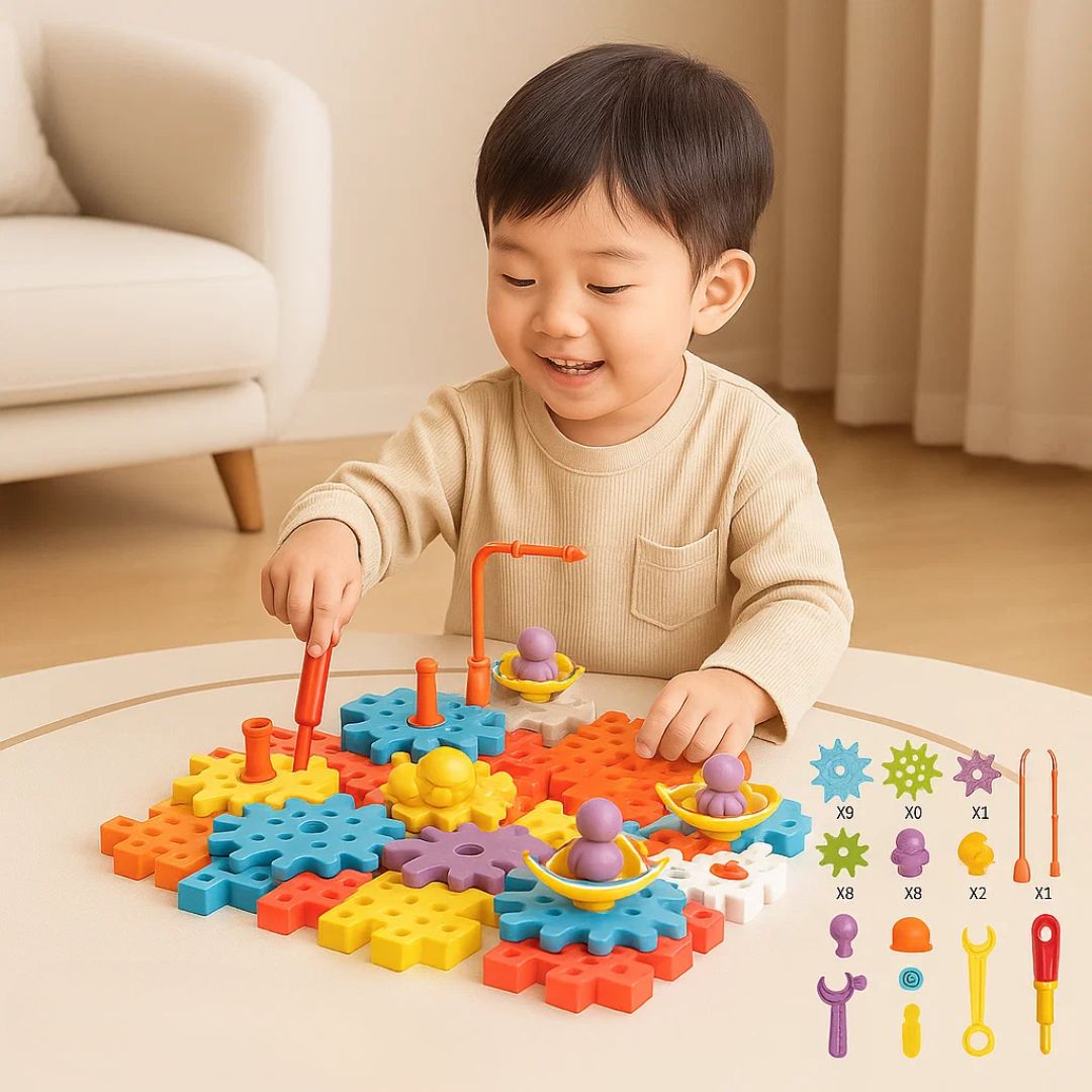 Kletshuts™ GearPuzzle: Amazing Interactive 3D Gear Puzzle Game Set