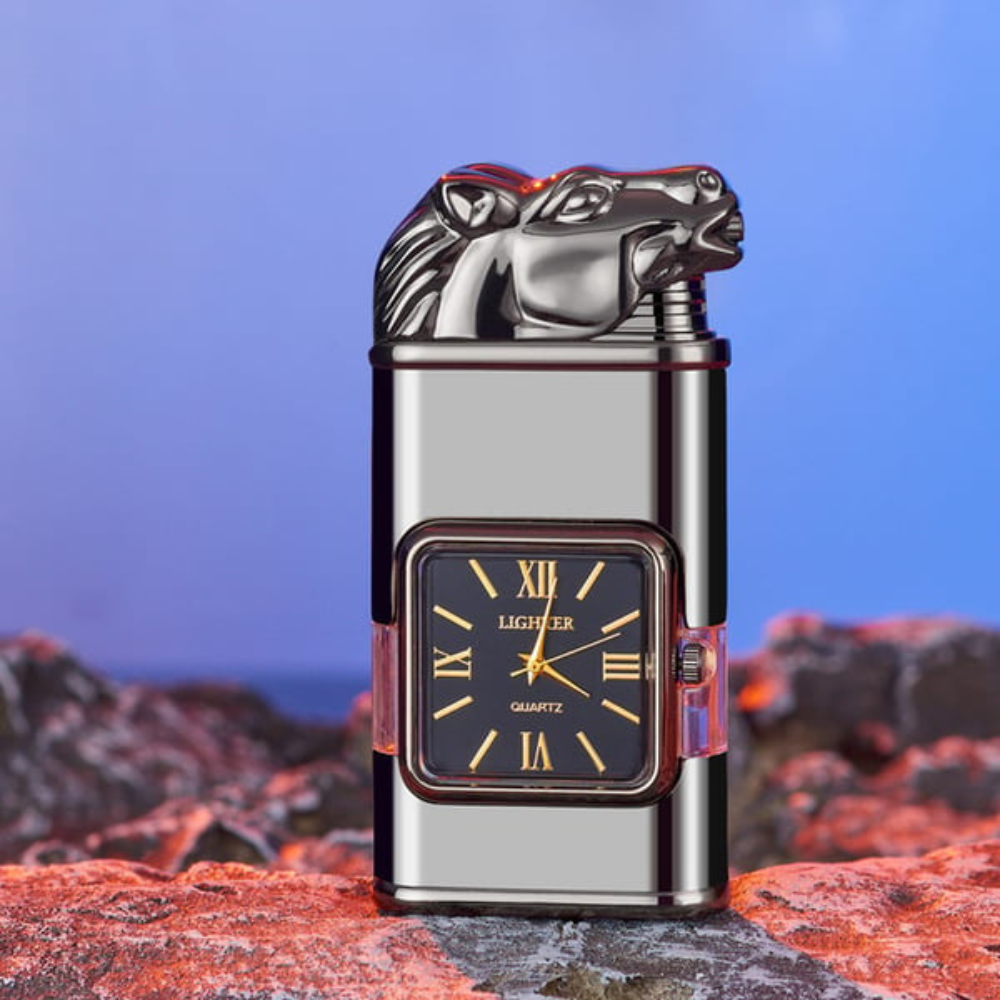 WatchLighter: Vintage Inspired Multifunctional Dual Flame Watch Lighter