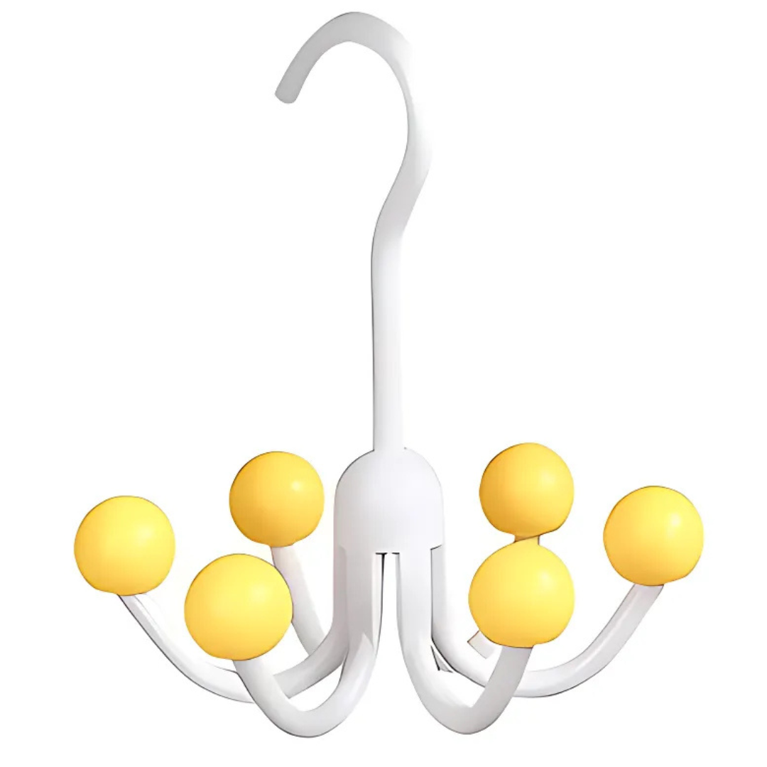 GlideHold® HangerHooks: 360° Swivel 6 Claw Hooks Closet Organizer Hanger
