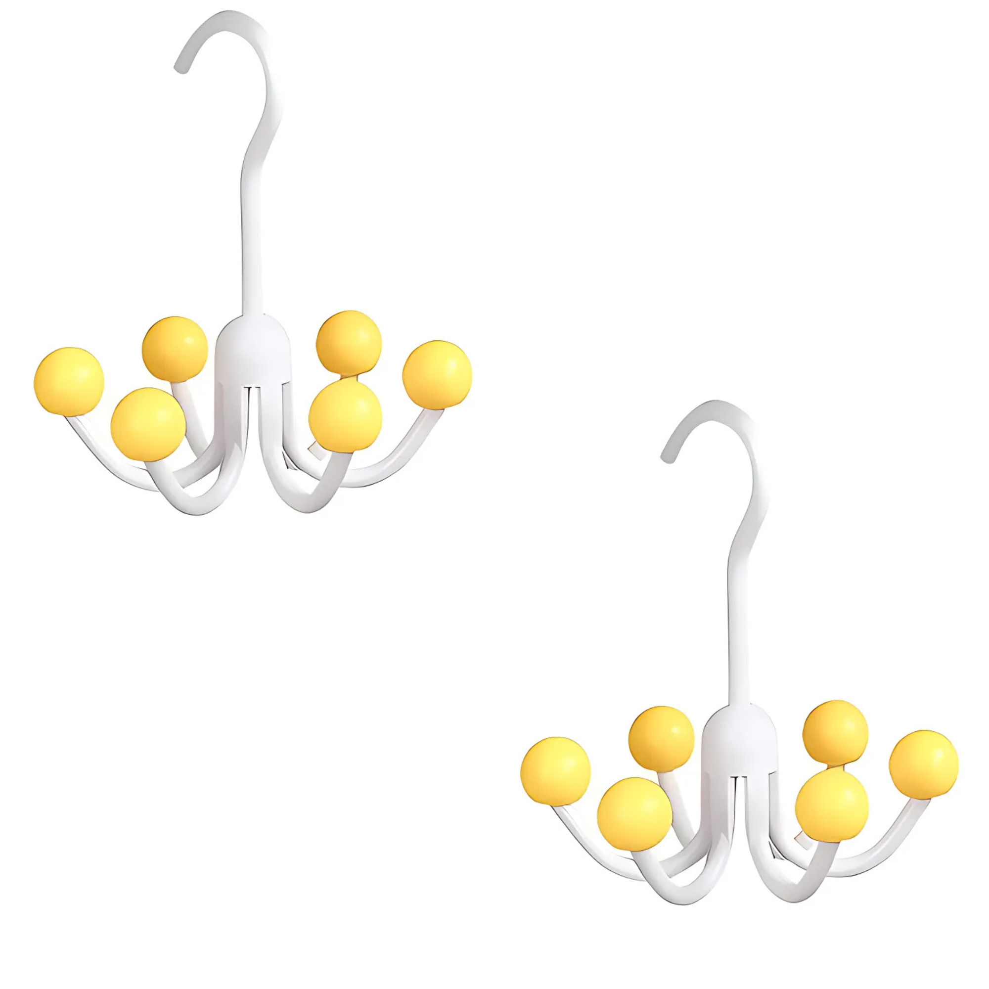 GlideHold® HangerHooks: 360° Swivel 6 Claw Hooks Closet Organizer Hanger