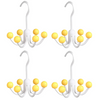 GlideHold® HangerHooks: 360° Swivel 6 Claw Hooks Closet Organizer Hanger