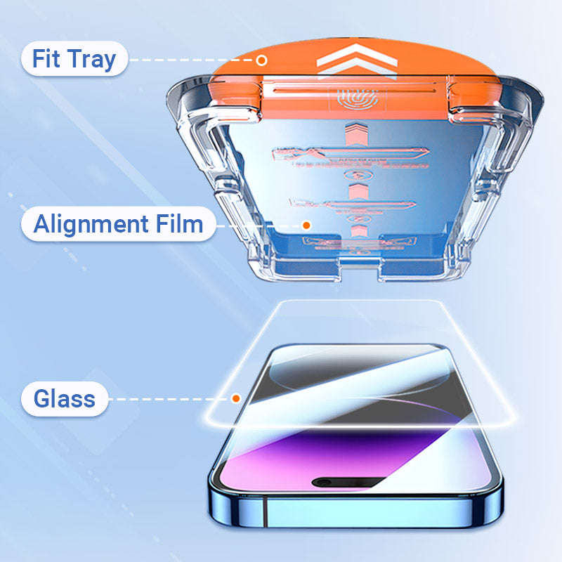 ScreenProtect 1+1 FREE: iPhone Tempered Glass HD Screen Protector