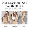 Icone™ OutfitSet: Jacket, Tank Top And Pants Casual Outfit Set For Women