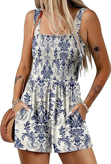 Icone™ SummerRomper: Women's Sleeveless Square Neck Summer Romper