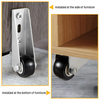 Globetrek° CasterWheels 4+4 FREE: Space-Saving Heavy-Duty Casters Wheels