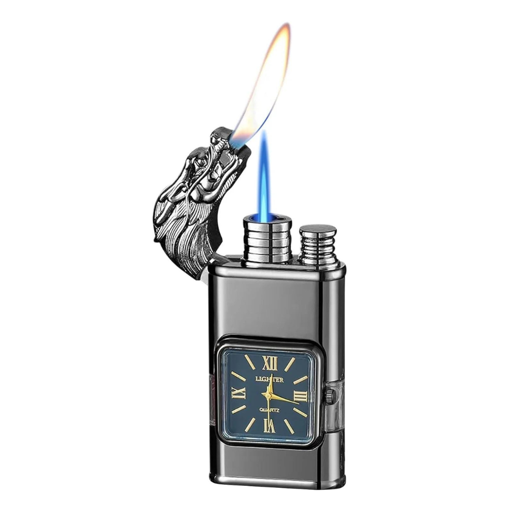 WatchLighter: Vintage Inspired Multifunctional Dual Flame Watch Lighter