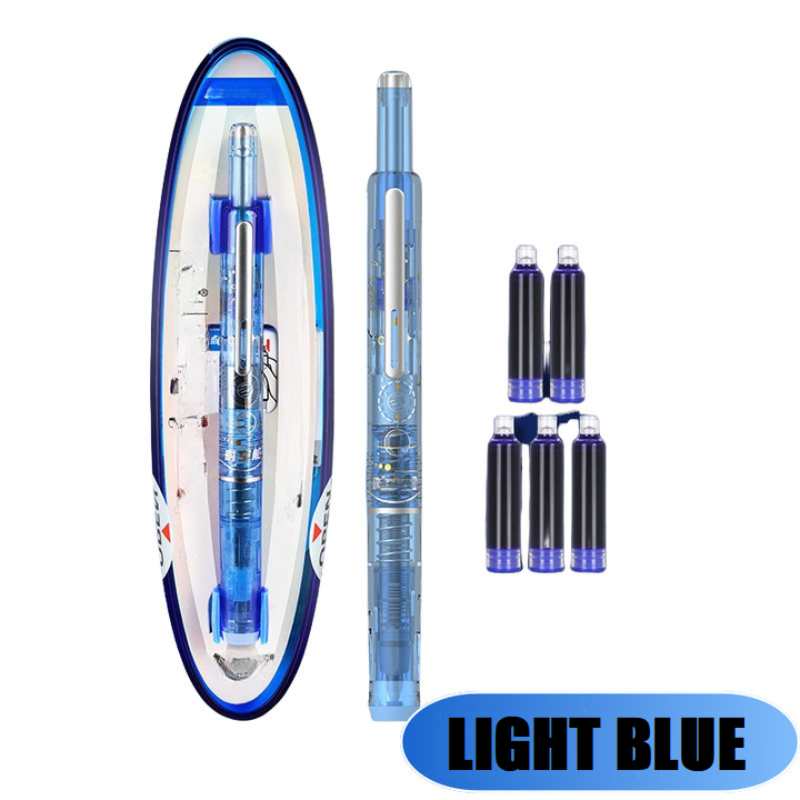 FountainPen - Retractable And Refillable Fountain Pen With Ink Cartridges