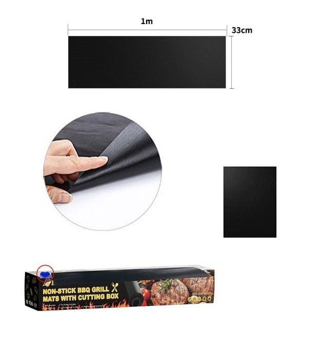 Globetrek° GrillMat – Non Stick BBQ Grill Mats With Easy Cut Box