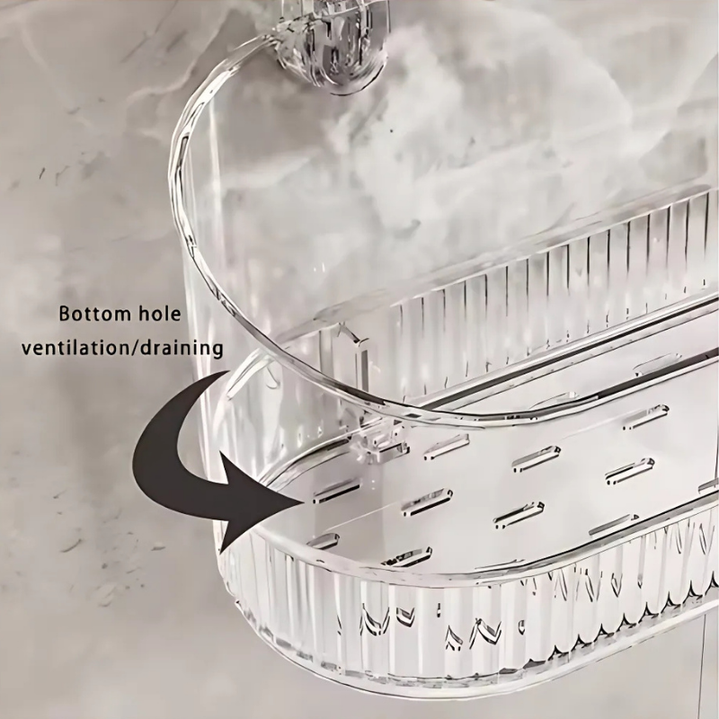 GlideHold® OrganizerRack: Organizer Storage Rack With Water Drain Hole