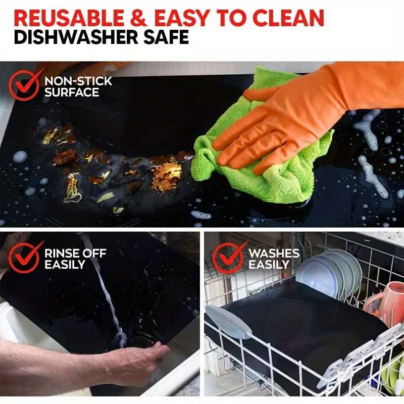 Globetrek° GrillMat – Non Stick BBQ Grill Mats With Easy Cut Box