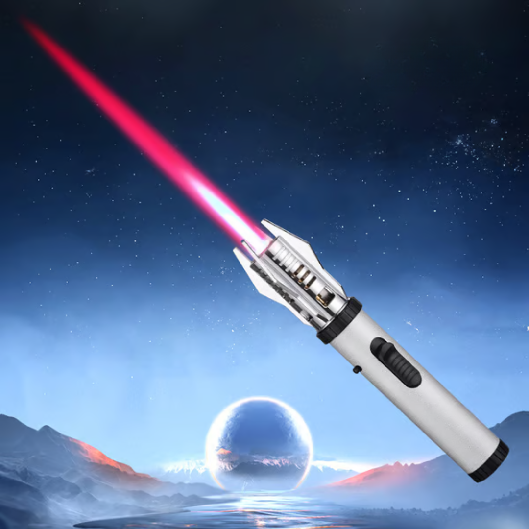 LightsaberFlame: Portable Lightsaber Windproof Flame Blow Torch Lighter