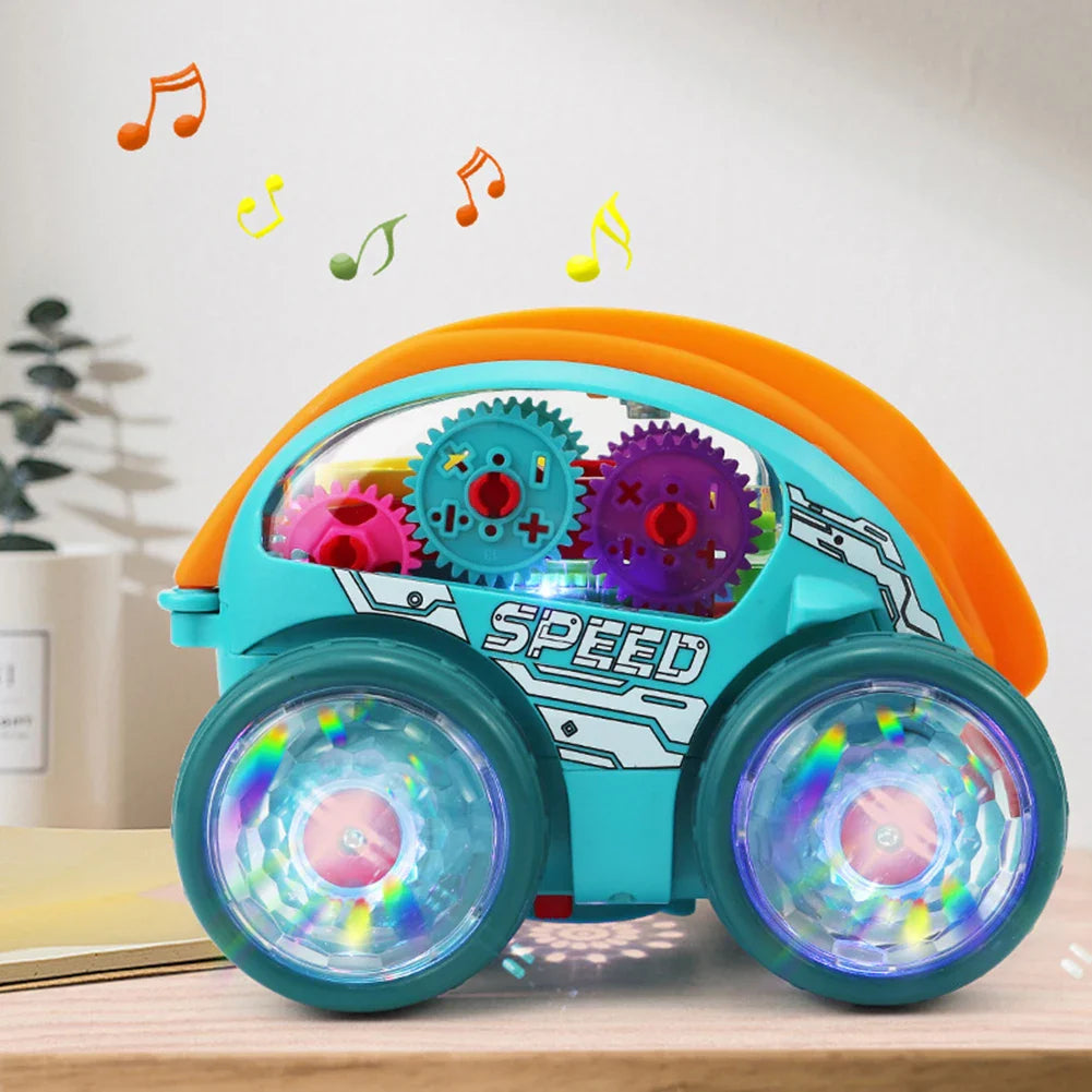 Kletshuts™ CarToy: Colorful Light Music Electric Stunt Truck 360° Rotating Toy Car