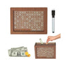 MoneyBank - Wooden Dollar Engraved Money Savings Box