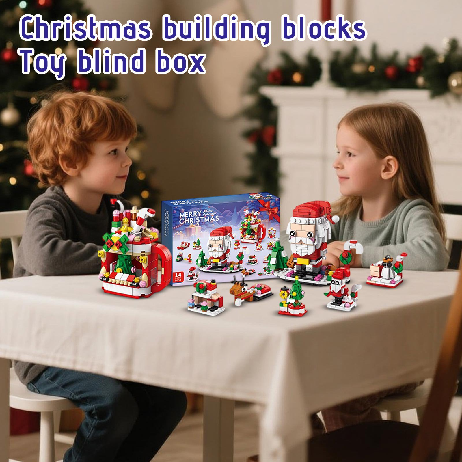 ChristmasBlocks: Christmas Advent Calendar Building Blocks Set