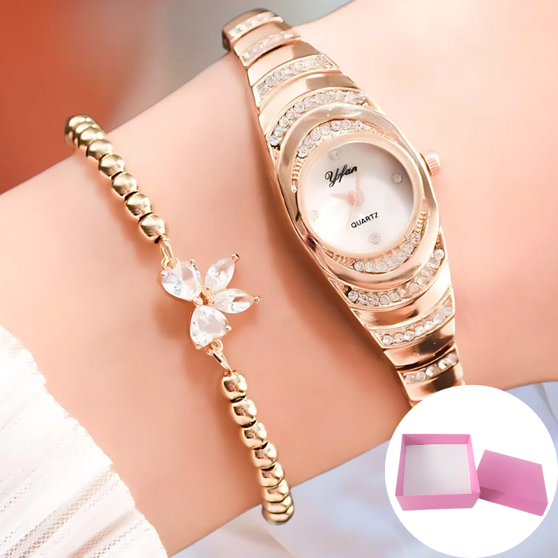 Jewelance™ ElegantWatch: Elegant Modern Women’s Watch With Gift Box