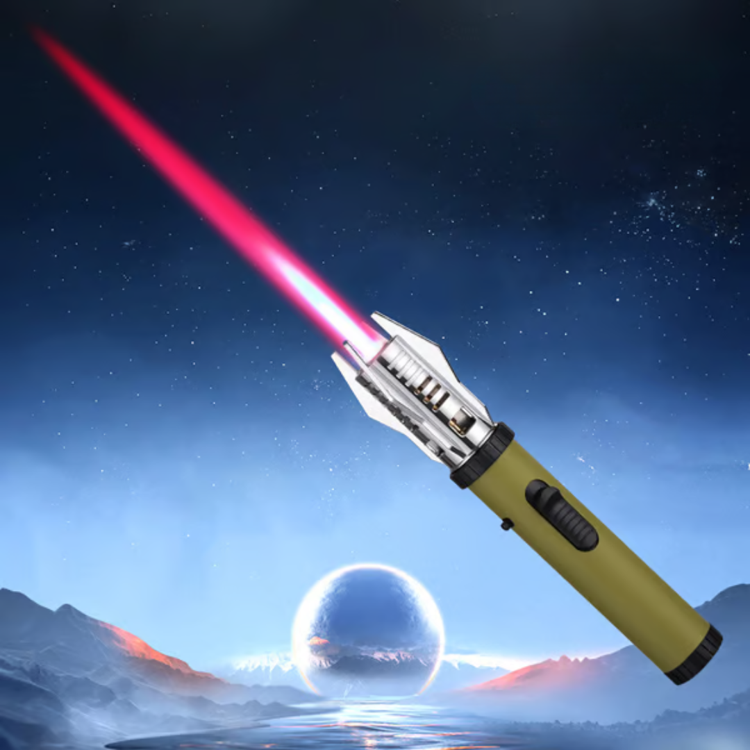 LightsaberFlame: Portable Lightsaber Windproof Flame Blow Torch Lighter