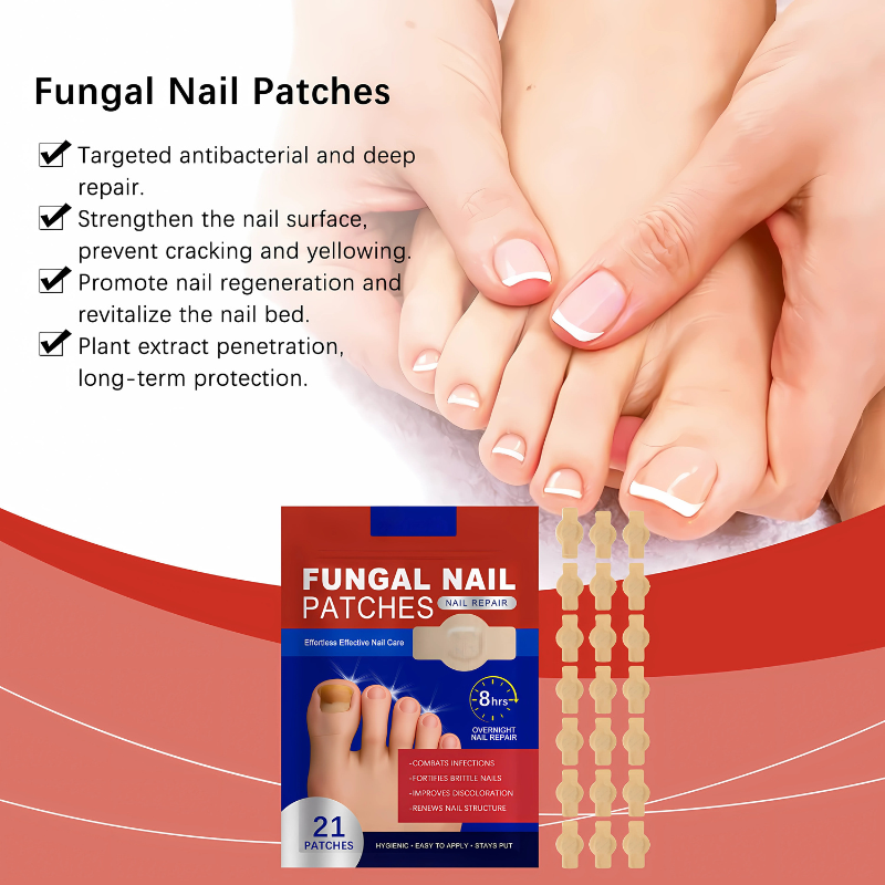 Bacteria Patch FungalPatch - Anti Bacterial Fungal Condition Patch And Nail Care Pack