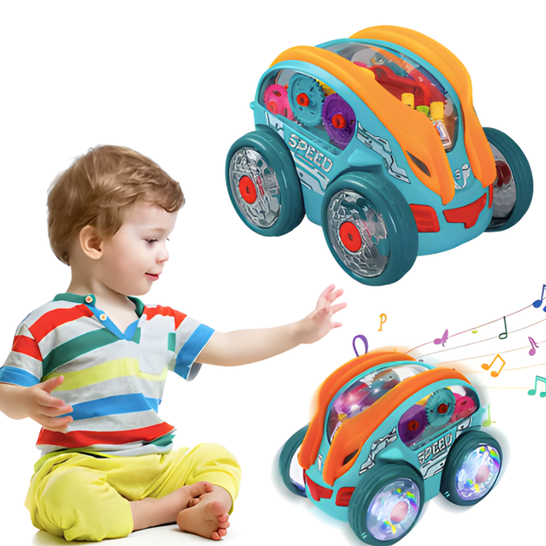 Kletshuts™ CarToy: Colorful Light Music Electric Stunt Truck 360° Rotating Toy Car