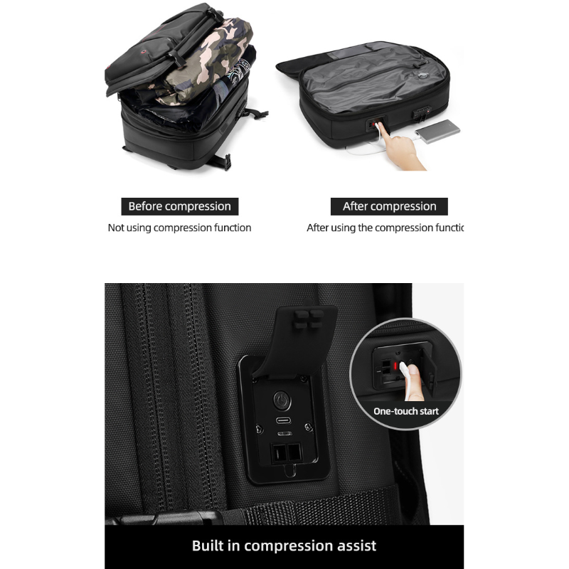 Icone™ CompressionBag: Space Saver Compression Vacuum Travel Bag