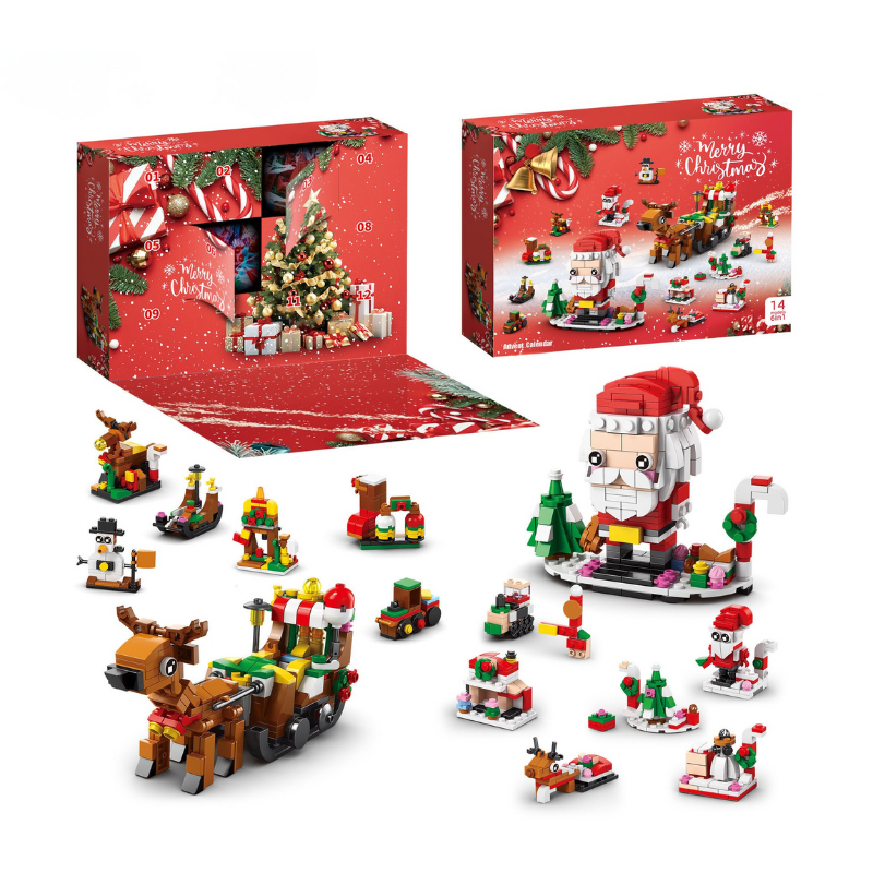 ChristmasBlocks: Christmas Advent Calendar Building Blocks Set