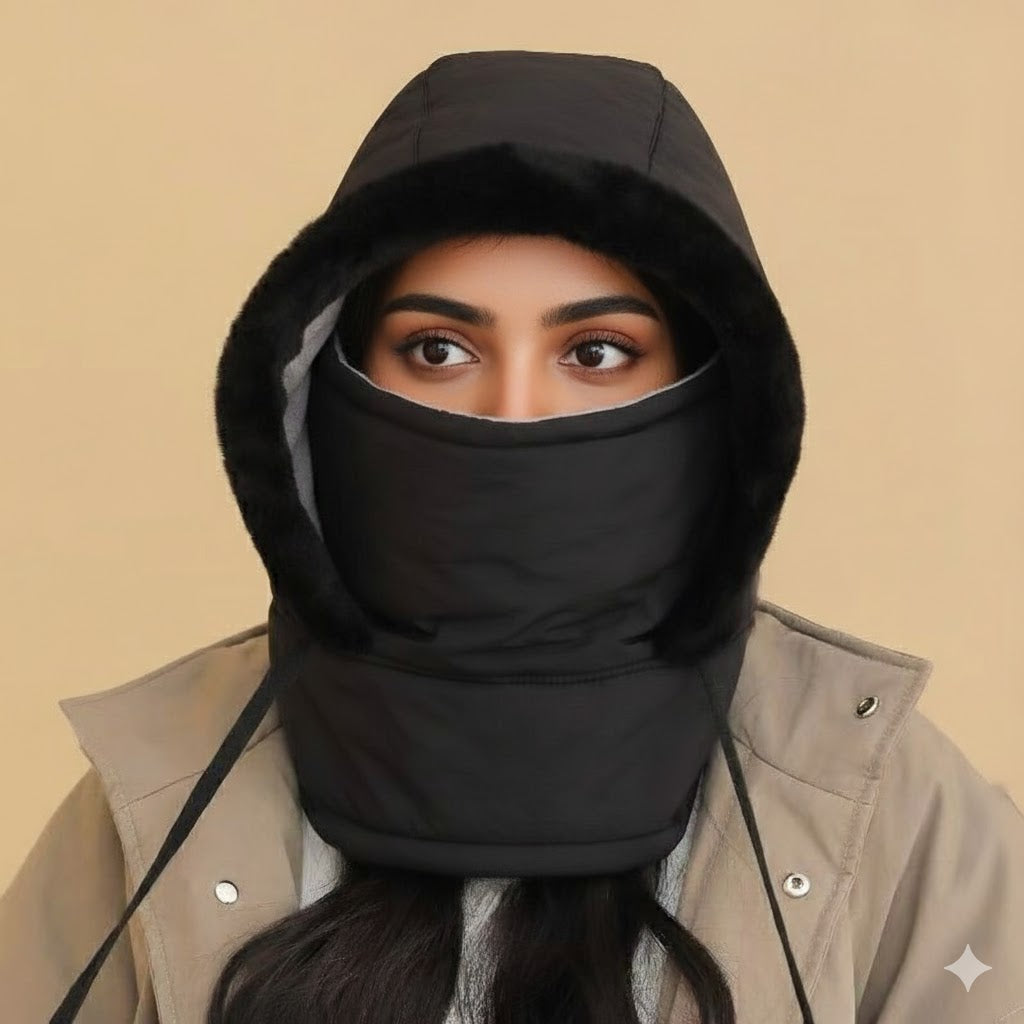 Icone™ WinterCover 1+1 FREE: Adjustable Warm Windproof Winter Face Cover Hat