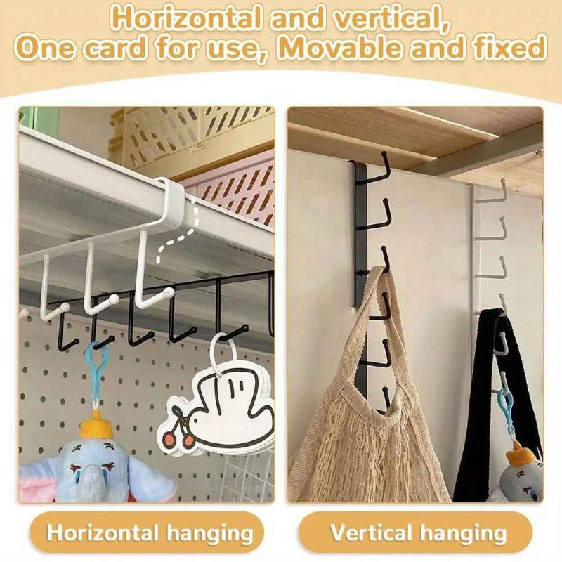 GlideHold® ShelfHooks 1+1 FREE: Shelf Hanging Rack Hooks For Kitchen And Closet