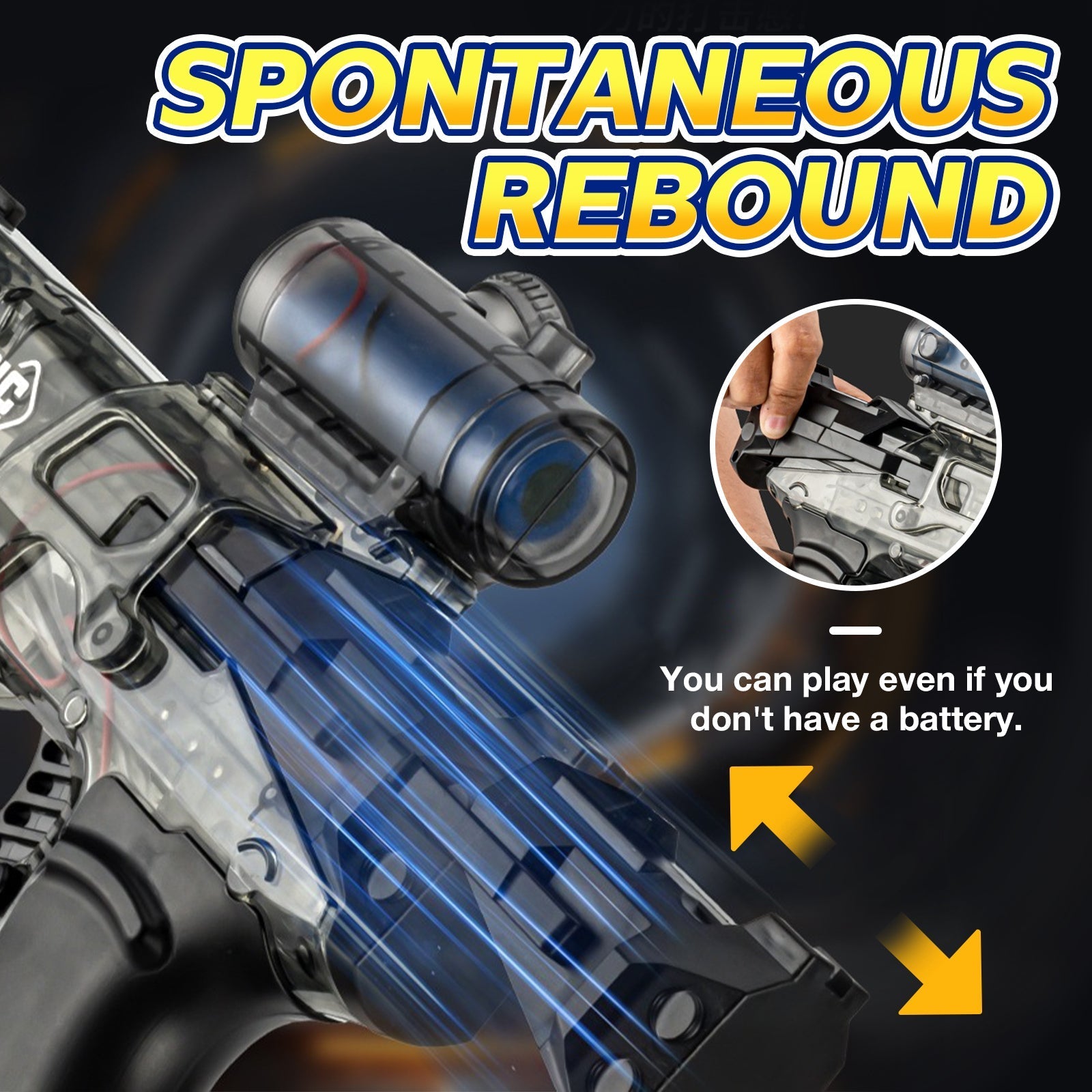 Kletshuts™ WaterGun: Long Range Shooting Electric Water Gun