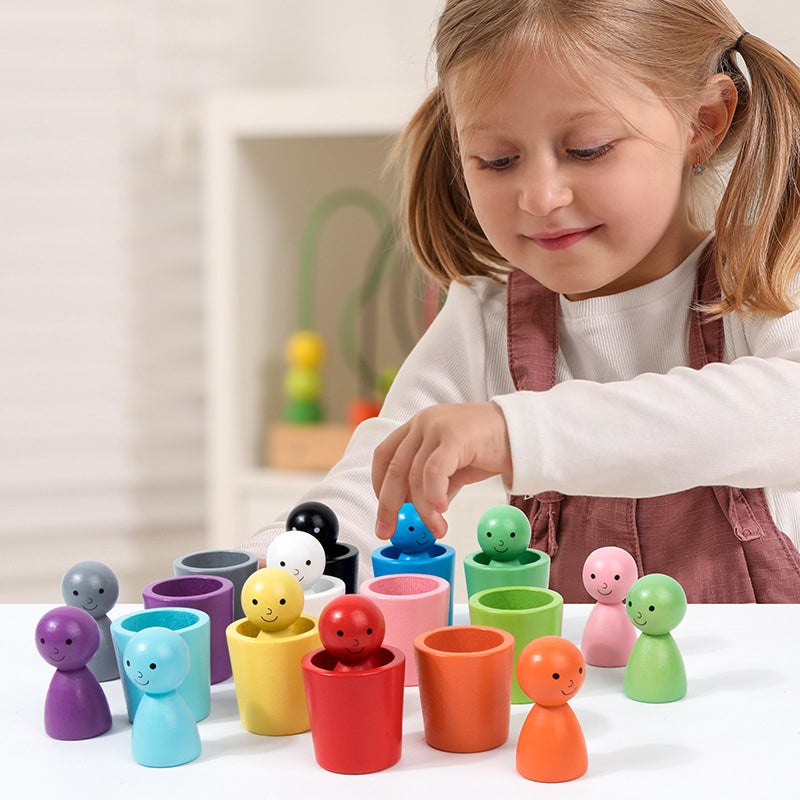Kletshuts™ SortingCups: Educational Children Color Sorting Cups And Figure Game