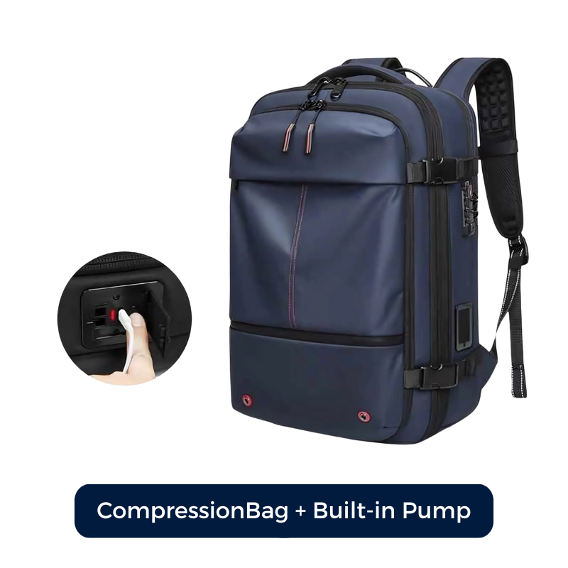 Icone™ CompressionBag: Space Saver Compression Vacuum Travel Bag