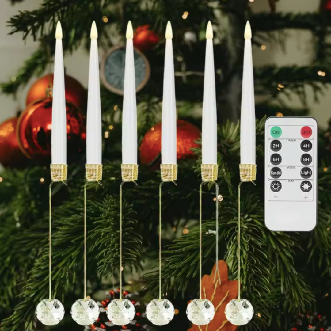 Ledsen™ ChristmasGlow: LED Magical Christmas Glow Crystal Ball Candles