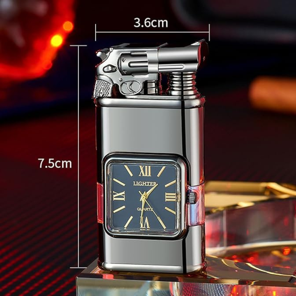 WatchLighter: Vintage Inspired Multifunctional Dual Flame Watch Lighter