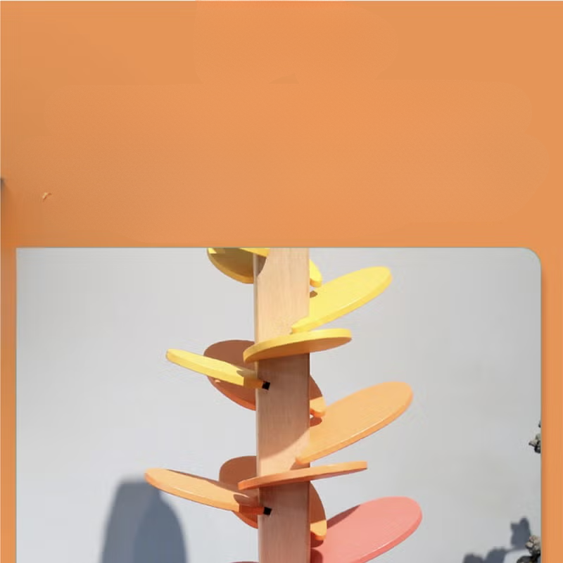 Kletshuts™ MarbleTower: Interactive Rainbow Marble Wooden Tower Kids Toy
