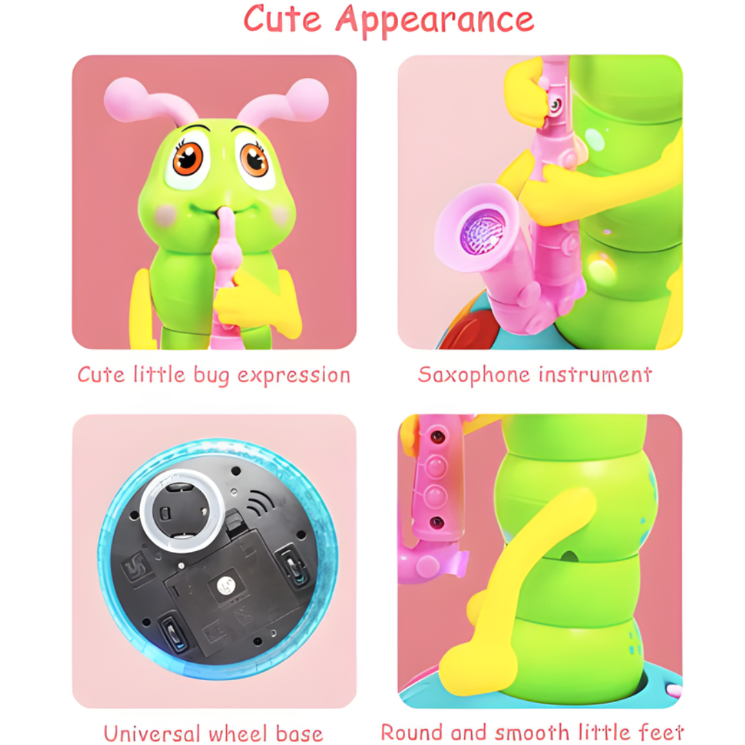 Kletshuts™ CaterpillarToy: Interactive Lights And Music Caterpillar Kids Play Toy