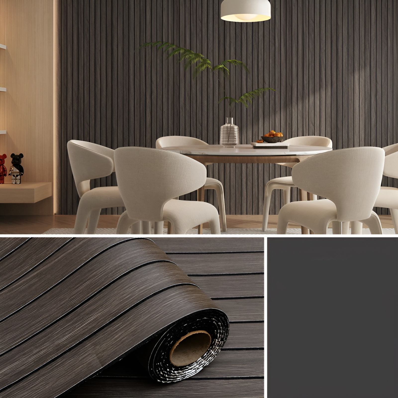WallSticker: Elegant Woodlike Adhesive DIY Home Wall Sticker Decoratio ...