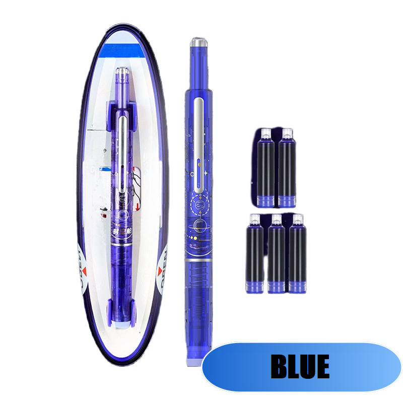 FountainPen - Retractable And Refillable Fountain Pen With Ink Cartridges