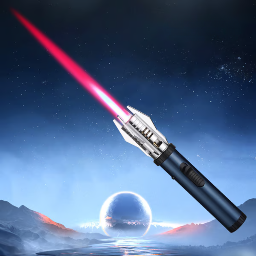 LightsaberFlame: Portable Lightsaber Windproof Flame Blow Torch Lighter