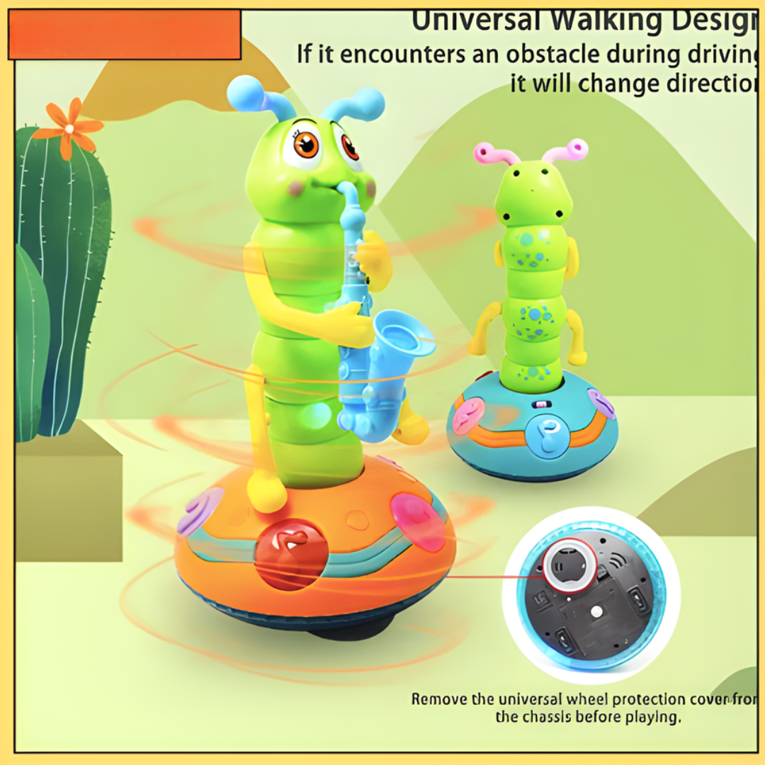 Kletshuts™ CaterpillarToy: Interactive Lights And Music Caterpillar Kids Play Toy