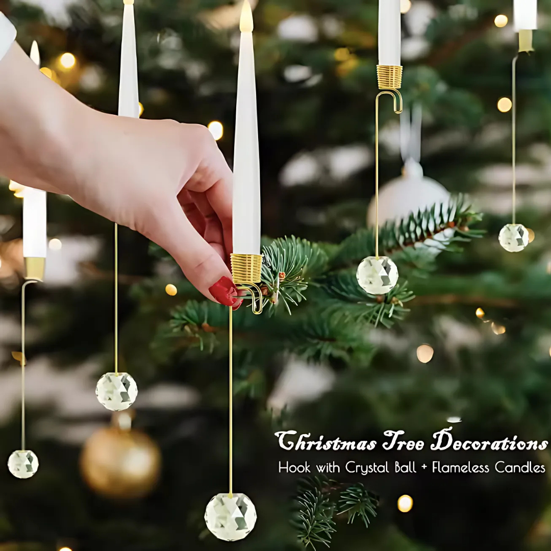 Ledsen™ ChristmasGlow: LED Magical Christmas Glow Crystal Ball Candles