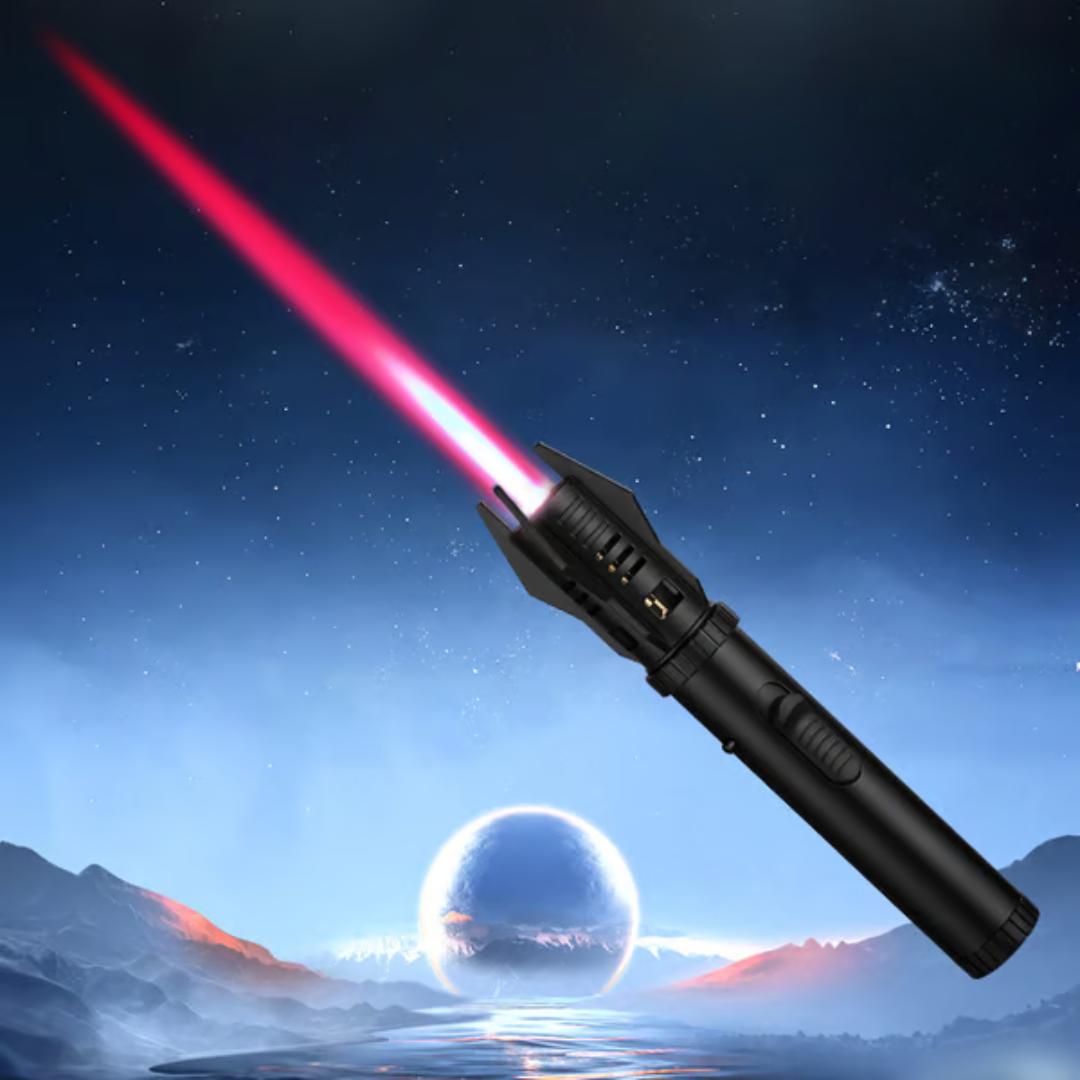 LightsaberFlame: Portable Lightsaber Windproof Flame Blow Torch Lighter