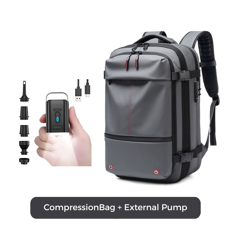 Icone™ CompressionBag: Space Saver Compression Vacuum Travel Bag