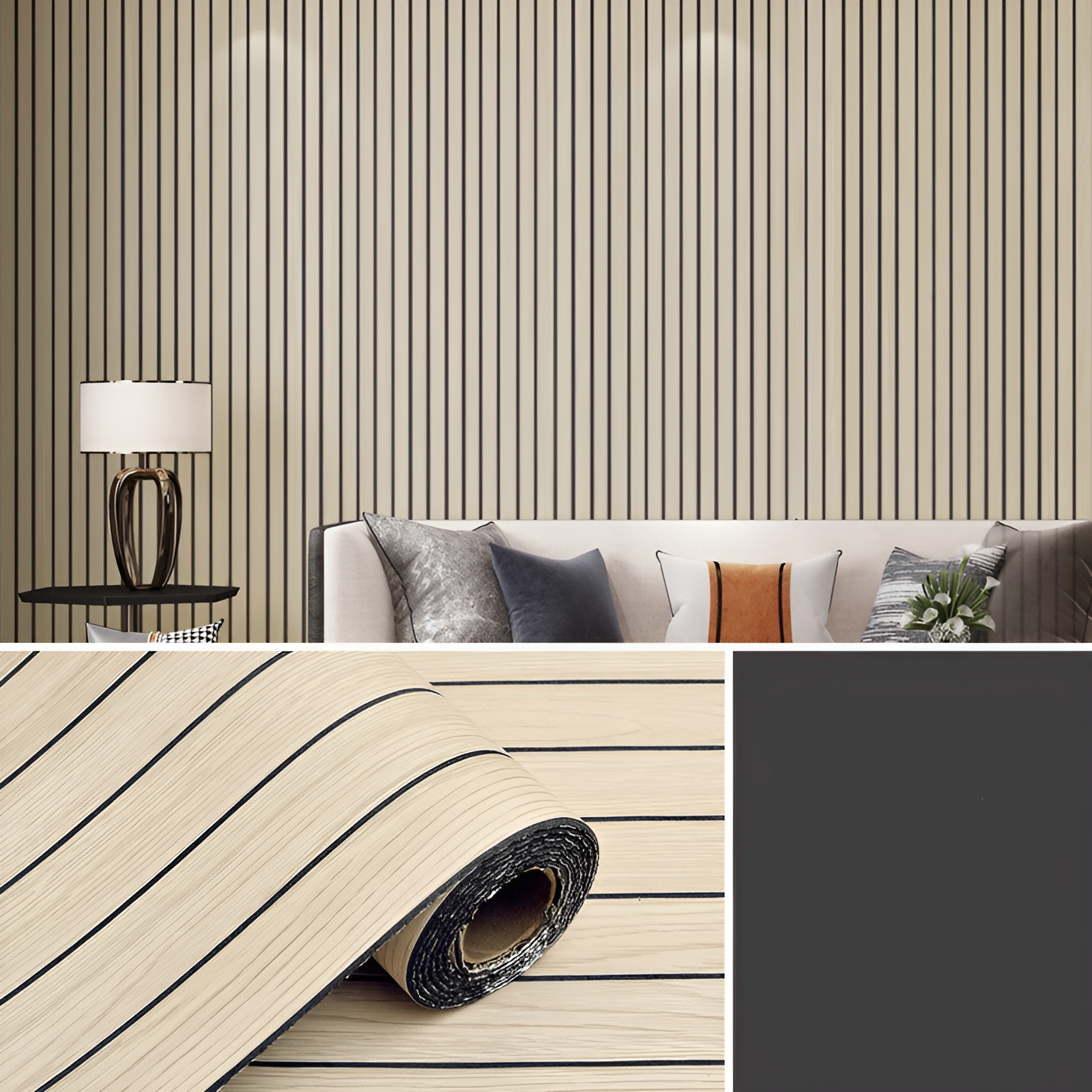 WallSticker: Elegant Woodlike Adhesive DIY Home Wall Sticker Decoratio ...