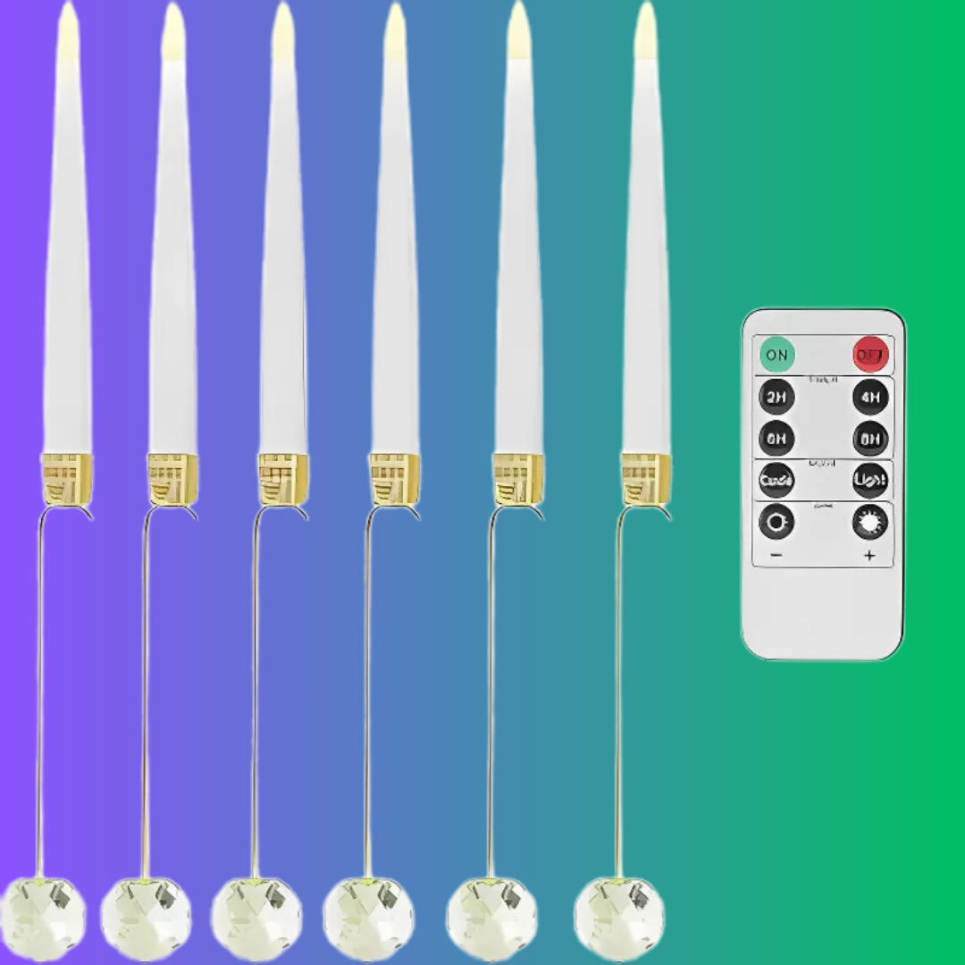 Ledsen™ ChristmasGlow: LED Magical Christmas Glow Crystal Ball Candles